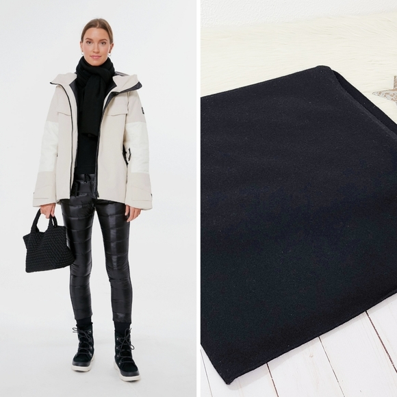 Vince Accessories - Vince Plush Black Cashmere Clean Edge Scarf NEW NWT